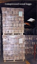 b�ches de bois compress�